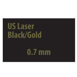 US Laser Black/Gold 0.7 mm US Laser Black/Gold 0.7 mm